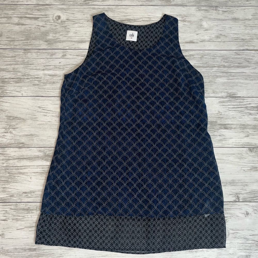 Cabi Blue Sleeveless Top Size XS